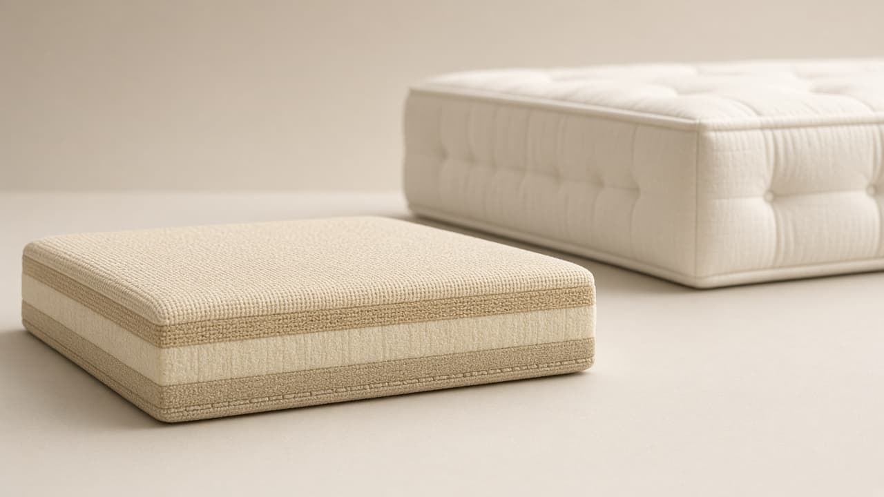 Thick western-style mattress showing the loft a tatami mattress usually avoids